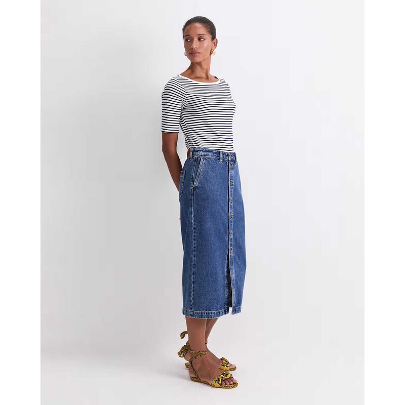 Sportscraft Allegra Denim Midi Skirt image number 3
